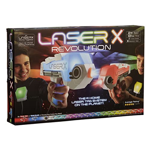 Laser X Revolution Double Blasters, Orange/Abendrot im Zickzackmuster (Sunset Chevron)