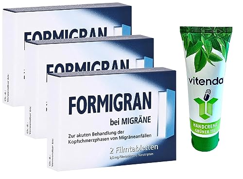 Formigran bei Migräne 3x2 Filmtabletten inclusive einer Handcreme von vitenda