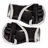 WOONEKY 1 Paar Kampfhandschuhe Kickbox-Handschuhe Schwarze Handschuhe Tragbare Kickboxhandschuhe Box-versorgung Professionelle Sparringshandschuhe Boxzubehör Black Oxford-Stoff