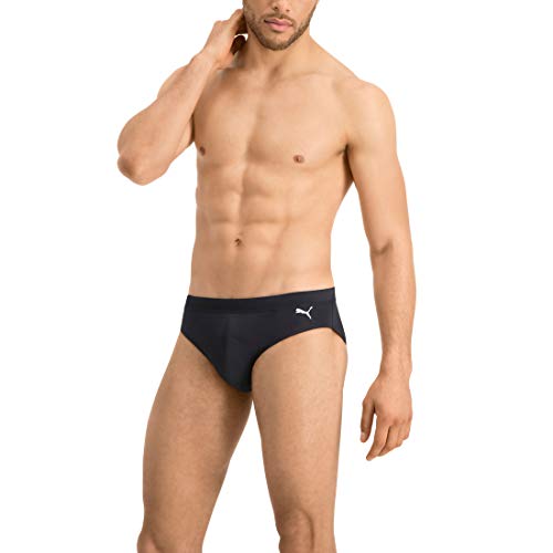 PUMA Herren Badehose Active Cat Logo Brief M, Black, XXL