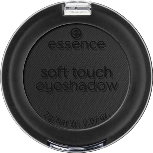 essence cosmetics soft touch eyeshadow,Lidschatten,Nr. 06 Pitch Black,schwarz,sofortiges Ergebnis,langanhaltend,Vitaminen,farbintensiv,vegan,Mikroplastik Partikel frei,Nanopartikel frei (2g)