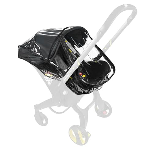 Aolso Universal Regenschutz Buggy, Regenschutz für Kinderwagen, Reise Wetterschutz für Winddicht, Schützen vor Sonne, Wasserdicht, Staub, Schnee, U-förmiger Reißverschluss, Verdickte, große Fenster