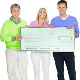 Riesige Fliesen (81,3 x 34,3 cm) – großer Scheck für Präsentationen – übergroße Fälschungen