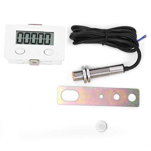 0-99999 Magnetinduktionszähler mit magnetischem Metallinduktionsschalter, 5-stelliger LCD-Digitalanzeige, BEM-5C + 12φ Metallsensor, kein mechanischer Verschleiß, zuverlässiger Betrieb