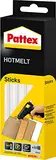 Pattex Hotmelt Sticks, Klebesticks für die Heißklebepistole, mit extrem hoher Transparenz, Heißkleber Sticks zum Basteln, Dekorieren und Reparieren, 1x10 Sticks, Transparent, 200 g