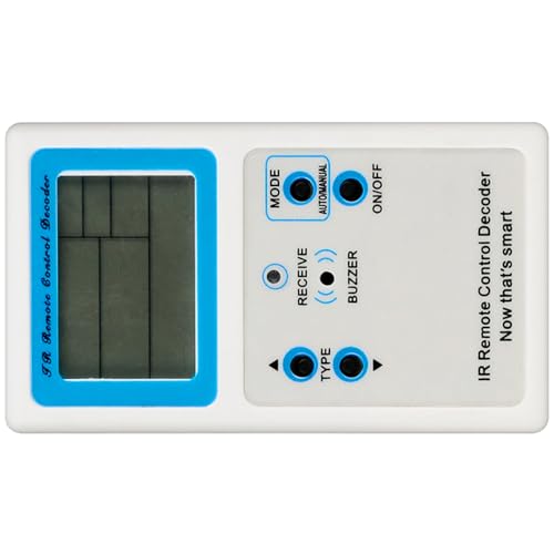 Yjcnelcr Tragbare Infrarot-Fernbedienungen, Decoder, Fernbedienungen, Kontroll-Decoder, Testen mit Lern- und Testmodi für Fernseher