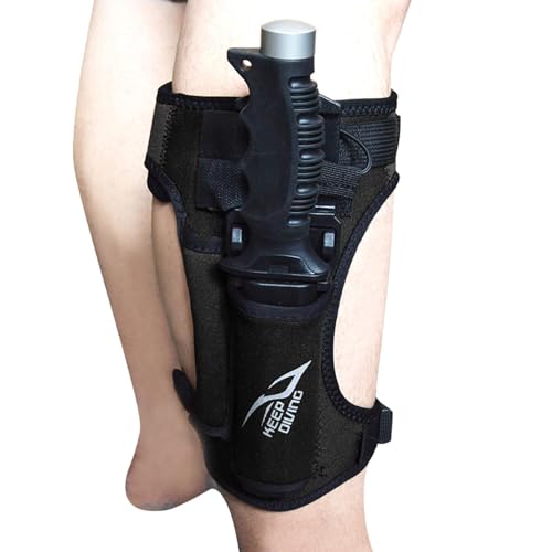 Tauchklingenscheide, Beinklingenriemen, Tauchklingenriemen | Tauchklingen-Holster, Tauchklingen-Set, Tauchklingen-Nylonhüllen, Fester Klingenhalter, Beingurt für Taucher, Tauchen, Schnorcheln