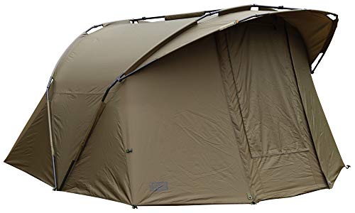 Fox EOS bivvy 2 Man 275x300x150cm Karpfenzelt, Angelzelt zum Ansitzangeln & Nachtangeln auf Karpfen, Campingzelt, Zelt für Angler