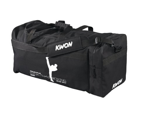 Kwon Trainingstasche Kick Thaiboxing, schwarz, 65 x 32 x 32cm, 5017004