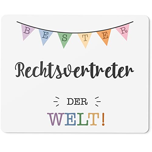 JUNIWORDS Mauspad Mousepad, Bester Rechtsvertreter der Welt (5716097)