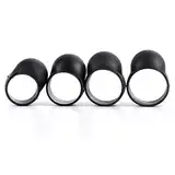 Akaddy 4pcs Stahlzunge Trommel Fingerpicks Silikon Gummi Handpan Fingerhülsen für die musikalische Ausbildung Konzert Mind Healing Yoga Meditation