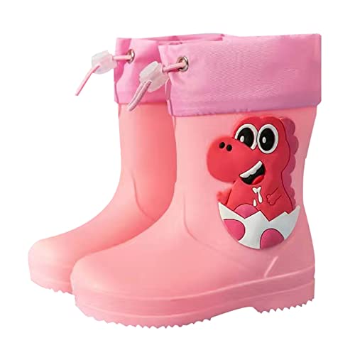 Generisch Kinder Gummistiefel Schuhe Watstiefel mit Elastische Taille, Rutschfest Bequem Outdoor wasserdichte Stiefel Regen Kleinkind Atmungsaktiv Wathose für Outdoor