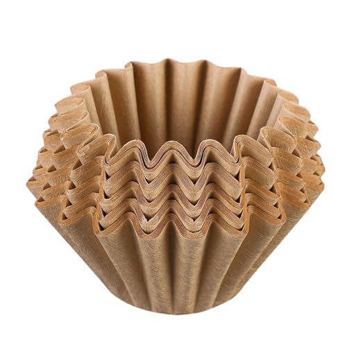 manhegari Korbfilterpapier, 50 Stk Korbfilter Kaffeefilter, Kaffeefilter Papier,Coffee Filter Paper Für Hausgemachten Kaffee Zu Hause, Kaffeeläden, Büros, Outdoor-Camping