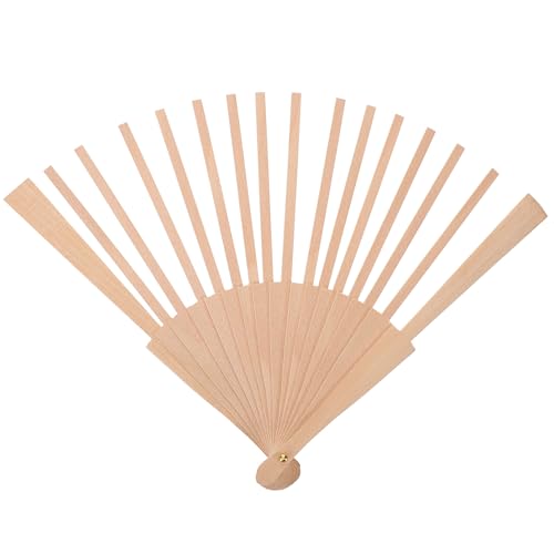STOBOK Antike Fächer-holzrahmen 23 Cm Faltbarer Fächerrahmen 16 Hölzerne Fächerknochen