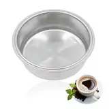 51mm Sieb Kaffeesieb Filterkorb Espresso Sieb - Einschichtiges Filterkorb Siebträger Wiederverwendbare Edelstahl Siebträgerfilterkorb Espresso Basket Bodenlosen Siebträger (1 Tasse)