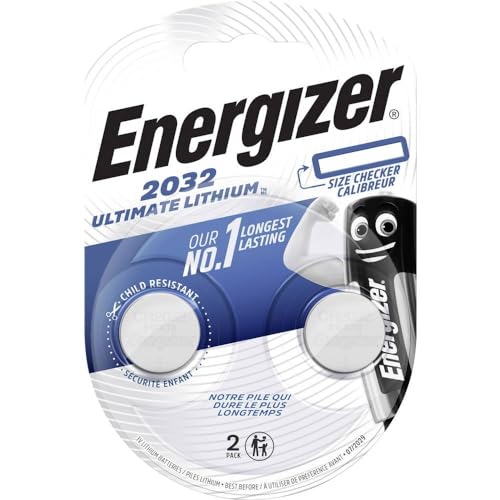 Energizer E301319300 Spezialbatterie / Lithium CR-Typ 2032 2 Stück Chrom