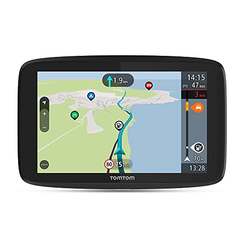 Tomtom Camping Navi GO Camper Tour (6 Zoll Display, Sonderziele für Wohnmobil- und Wohnwagen, Updates über Wi-Fi, Stauvermeidung Dank Tomtom Traffic, Karten-Updates Europa)