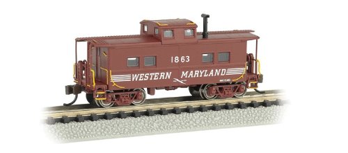 Northwest Style Cupola Caboose aus Stahl – Ready to Run – Silver Series (R) – Western Maryland #1863 (Speed Lettering)