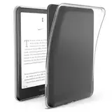 Klare weiche Flexible Hülle kompatibel mit 7 Zoll Kindle Paperwhite 12. Generation 2024 und Kindle Colorsoft, transparente TPU-Rückseite schlanke Hülle kratzfester Schutz leicht (Hohe Transparenz)