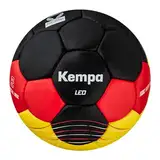 Kempa Leo Handball für Kinder und Erwachsene, schwarz, rot, Gold