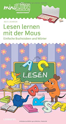 miniLÜK: Lesen lernen mit der Maus: Einfache Buchstaben und Wörter für Vorschulkinder: Vorschule/1. Klasse - Deutsch: Einfache Buchstaben und Wörter für Vorschulkinder (miniLÜK-Übungshefte: Vorschule)