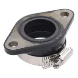 Vergaser Ansaugstutzen Ansaugkrümmer Ansauggummi Ansaugmanschette Ansaug Krümmer Manschette Gummi Adapter Motorrad Vergaseradapter Verbindung mit Dichtung für Suzuki GN 125 GN125 1982-1999