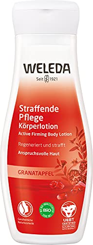 WELEDA Bio Granatapfel Bodylotion - Naturkosmetik Körperpflege Lotion mit Sheabutter & Granatapfelsamenöl strafft die Haut. Natürliche Körperlotion zur Pflege von anspruchsvoller Haut (vegan, 200ml)