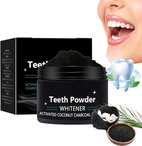 Cleopatra's Natural Teeth Whitening Powder, Natural Teeth Whitening Powder with Coconut Activated, Deep Cleaning Teeth Whitening (1pcs)