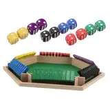 Milisten Flop-Spieltisch Faltbare Tabelle Faltbare Tisch im Freien zusammenklappbarer campingtisch Camping-Kochtisch Trinkspiele Dominotische für Erwachsene Pokertisch Mahjong-Tisch hölzern