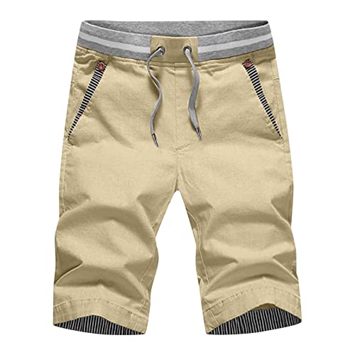 Generisch Jeans Overall Damen Sport Hosen männer Kurze Hosen Herren Sport Trousers for Men Shorts Herren Khaki #2 XXL 20.99