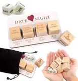 AYNKH Würfel für Paare, Valentinstag, Datum, Nacht, lustige Date-Nacht-Ideen, Paar-Spiele-Set, lustiges Geschenk zum Valentinstag, Jahrestag, Geburtstag, mit schwarzer Tasche