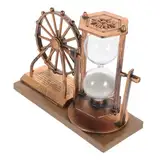 SEWOART Desktop-Sanduhr Autouhr Automobilkunsthandwerk Retro-Sanduhr antikes Dekor alte Sanduhr Riesenrad Sanduhr Dekoration Timer Wohnkultur Glas Statue Grasröcke schmücken Kind Spielzeug