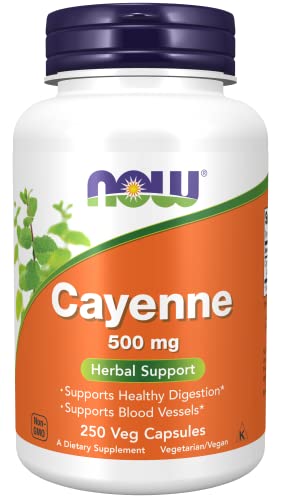 NOW Cayenne 250 kapsules, 500 mg