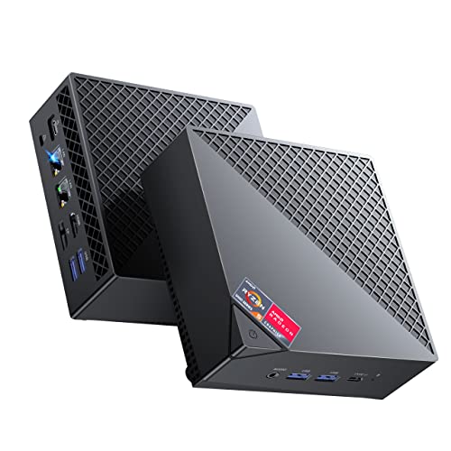 ACEMAGICIAN AM06 Pro Mini PC, AMD Ryzen 7 5700U (8C/16T, bis zu 4.3Ghz),32GB DDR4 1TB NVME SSD Mini Computer mit 4K Triple Display | Type-C | Dual Ethernet | WiFi 6 | BT 5.2