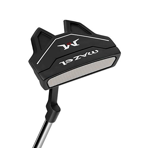 MAZEL Golf-Putter für Herren, Rechtshänder, 86,4 cm, Premium-Schlägel-Puttereinsatz, gefrästes Gesicht, Putterschlägerhaube im Lieferumfang enthalten