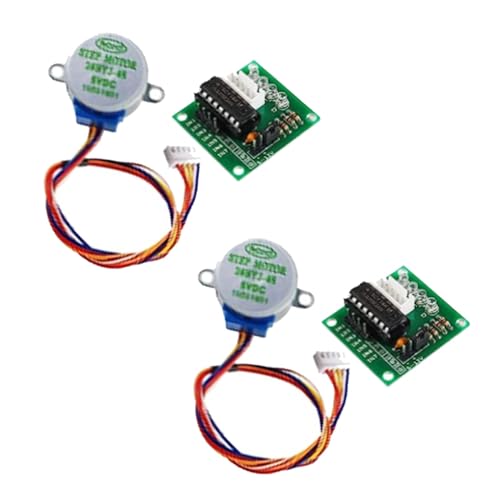 AEDIKO 2 Sets 28BYJ-48 ULN2003 5V Stepper Motor + ULN2003 Driver Board