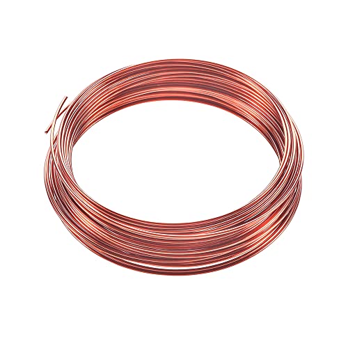 Kupferdraht,ø 2.0mm-10m,Kabel,Basteldraht,Schmuckdraht,Kupferdraht 1mm,Kupferdraht 3mm,Basteldraht DüNn,Reiner Kupferdraht,Draht,Blanker T2 Kupferdraht,Coil Kupferdraht Wickeldraht,Cu 99 Diy Draht