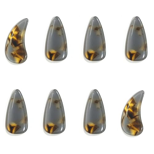 ZAHD 8 PCS Guzheng Nägel Fingerpicks Instrumentennägel Fingerspitzen Schutzhüllen Guzheng Guzheng Fingerpicks Nagelzubehör Gadget Guzheng Nagelpicks Nägel Nägel Guzheng Fingernägel