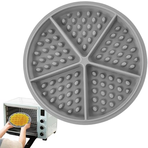 Waffelschale Silikonform,Runde Waffel Silikonform,Silikon-Waffeleisen-Backblech - Keks-Schokoladenhersteller, Antihaft-Backblechform, Waffeleisen-Silikonform für Waffeln