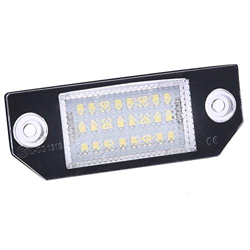 Kennzeichenbeleuchtung,Kennzeichenleuchte 2 stück Auto-Kennzeichen Licht 12V Zahlenlampen Platte Licht Schwanz Licht für 03-18 Ford Focus C-MAX 03-08 MK2 Autoteile