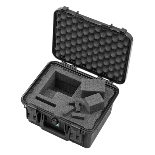TomCase ECO Pro, nachhaltiger Schutzkoffer aus 100% recyceltem Kunststoff, mit Schaumstoffeinlage, wasserdicht & stoßfest, Leichter Transportkoffer, Universalkoffer, Made in EU, schwarz (ECO30D)