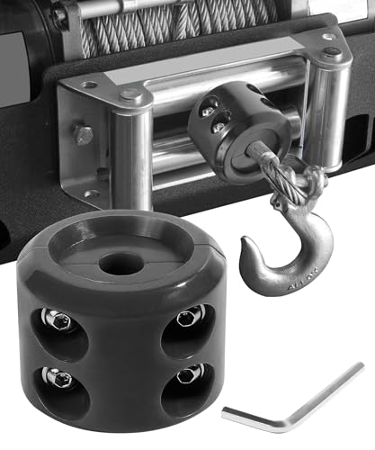 Flaconi Winde Kabel Haken Stopper,Winden Kabel Haken Stopper,ATV Windenkabel Hakenstopper,Winde Seil Linie Saver,Windenstopper mit Inbusschlüssel,Winde Seil Linie Saver für ATV UTV Offroad-Winden