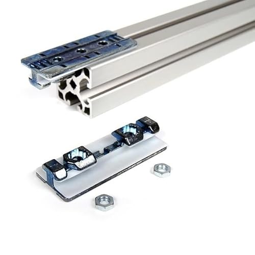 Gleitschlitten Führung 8 80x40 Nut 8 Profilgleiter Gleitschiene für Aluprofil Nut 8 item kompatibel - 1 Set.