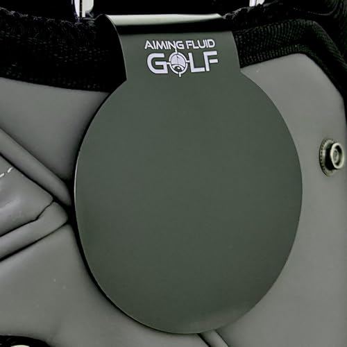 Aiming Fluid Golf Magnetischer Golfsack-Landeplatz, Metallnabe für magnetische Golfausrüstung und Golfzubehör, einfaches Greifen und Greifen, inklusive Utility-Beutel, perfektes Golf-Geschenk für