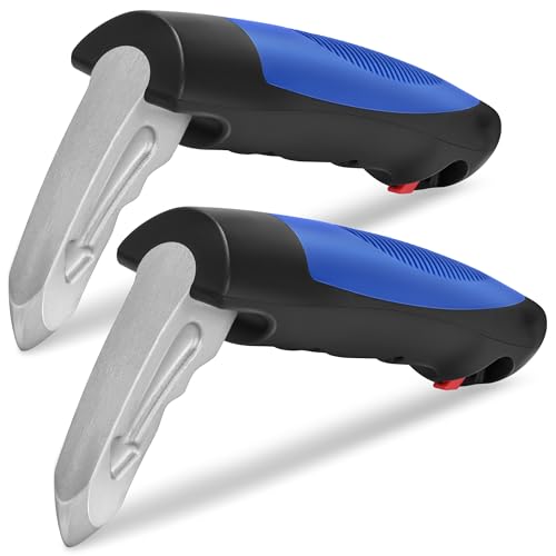 NINEMAX Ausstiegshilfe Auto Einstiegshilfe Auto Senioren,2 Stück Haltegriff für Car Zum Aussteigen Mit Gurtschneider für Behinderung Schwangere(Blau)