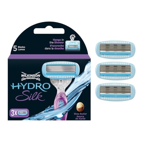 Wilkinson Sword Hydro Silk Rasierklingen für Damen Rasierer, 3 Stück