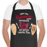 Livdouyu Ruhestandsgeschenk für Rentner Schürze, Lustige Kochschürze für Männer, Retirement Gift for Men, Retirement Gift, Farewell Gift - Ich bin im Rhuestand, mein eiziger Chef ist jetzt meine Frau