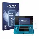 Savvies 6 Stück Schutzfolie für Nintendo 3DS Displayschutz-Folie Ultra-Transparent