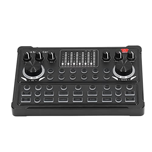 Professionelle Live-Soundkarte mit Instrumenten-Rauschunterdrückung und LED-Anzeige für Streaming und Spracheffekte
