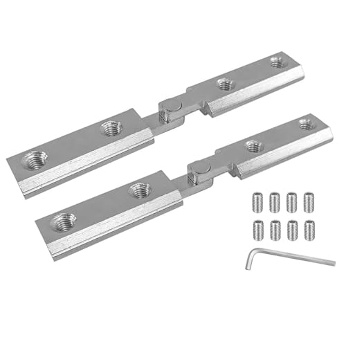 Nicear 2-teiliger Alu Profilverbinder Aluprofil 30x30 Mutter M6 Schienenverbinder Für Bautechnik Möbelfertigung